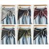 Foulard en Soie Satinée Style Littéraire Accessoire Polyvalent Ceinture Triangle de Taille Style Ethnique Rallonge de Chemise Mode Femme