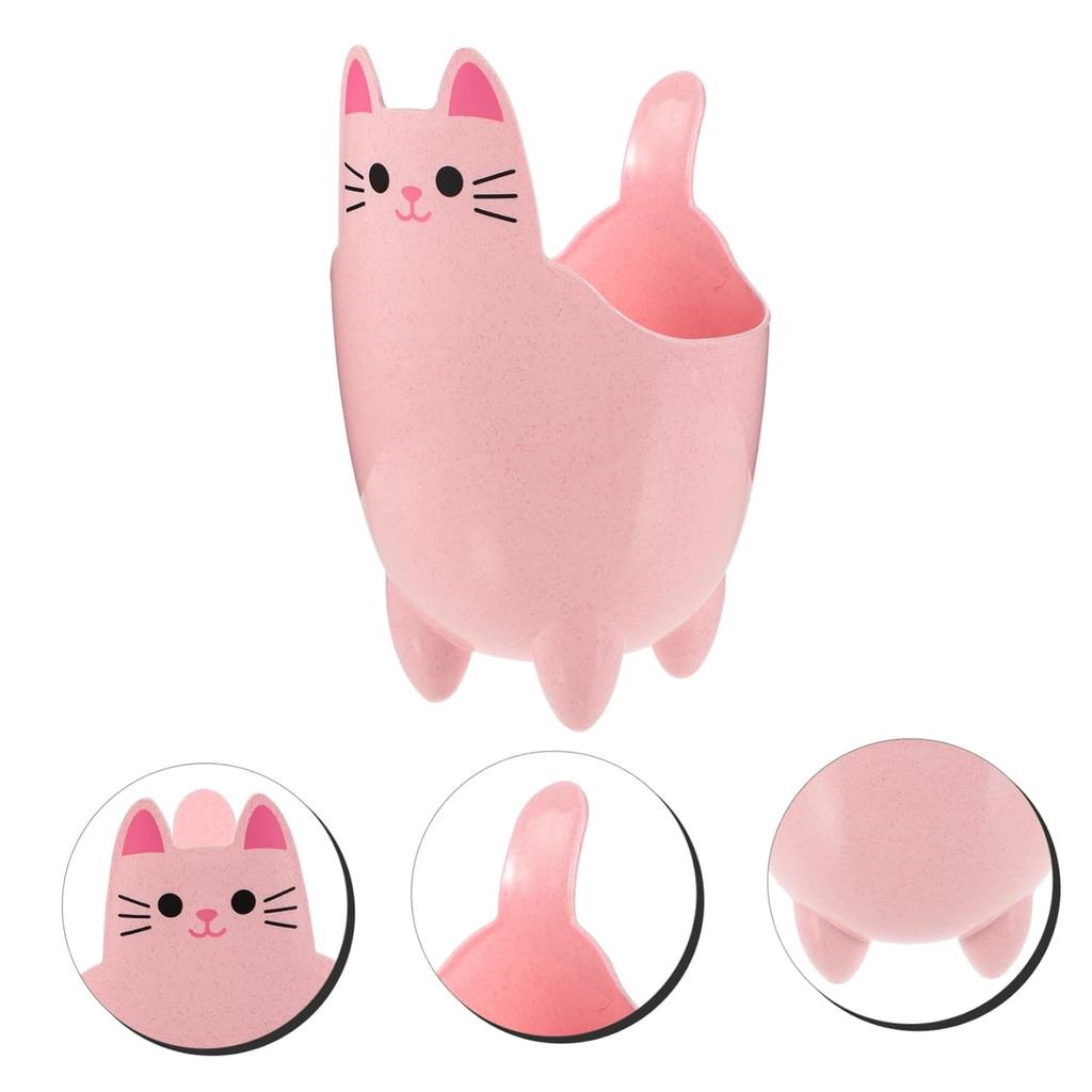 cat Shaped Trash can Kitchen Garbage bin Cartoon Waste Basket Dorm Trash can Tiny Trash can Little Trash can Mini Desktop Wastebasket Pen Container