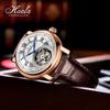 Pánské hodinky HAOFA Tourbillon s římským ciferníkem, mechanické, manuální natahování, retro luxusní stylové, safírové sklo, oblíbené, vodotěsné