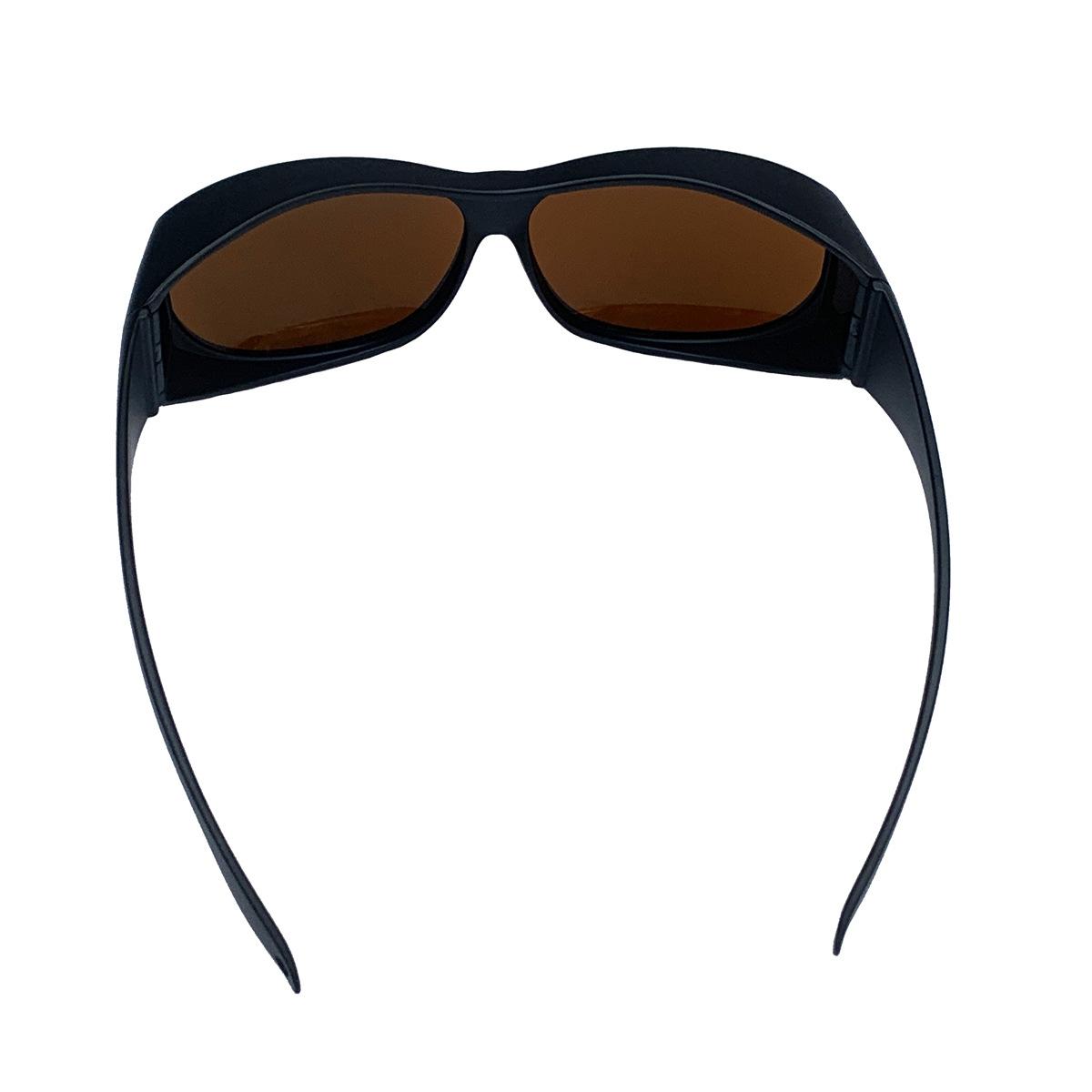 200700nm Visible light laser protective glasses, red, green, blue, and purple laser pointer goggles, laser UV protection Black Frame