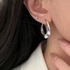 925 Sterling Silver Vintage Earrings For Women Trendy Simple Gold Heavy Earring Jewelry Prevent Allergy Party Accessories Gift