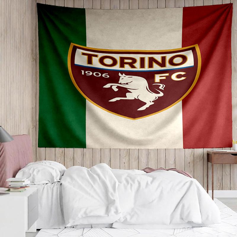 Torino Fc Crest Design Tapestry Accessories Playroom Tapestry, for Bedroom,Livingroom, Dormitory Room Wall Decor Fan Birthday Gifts