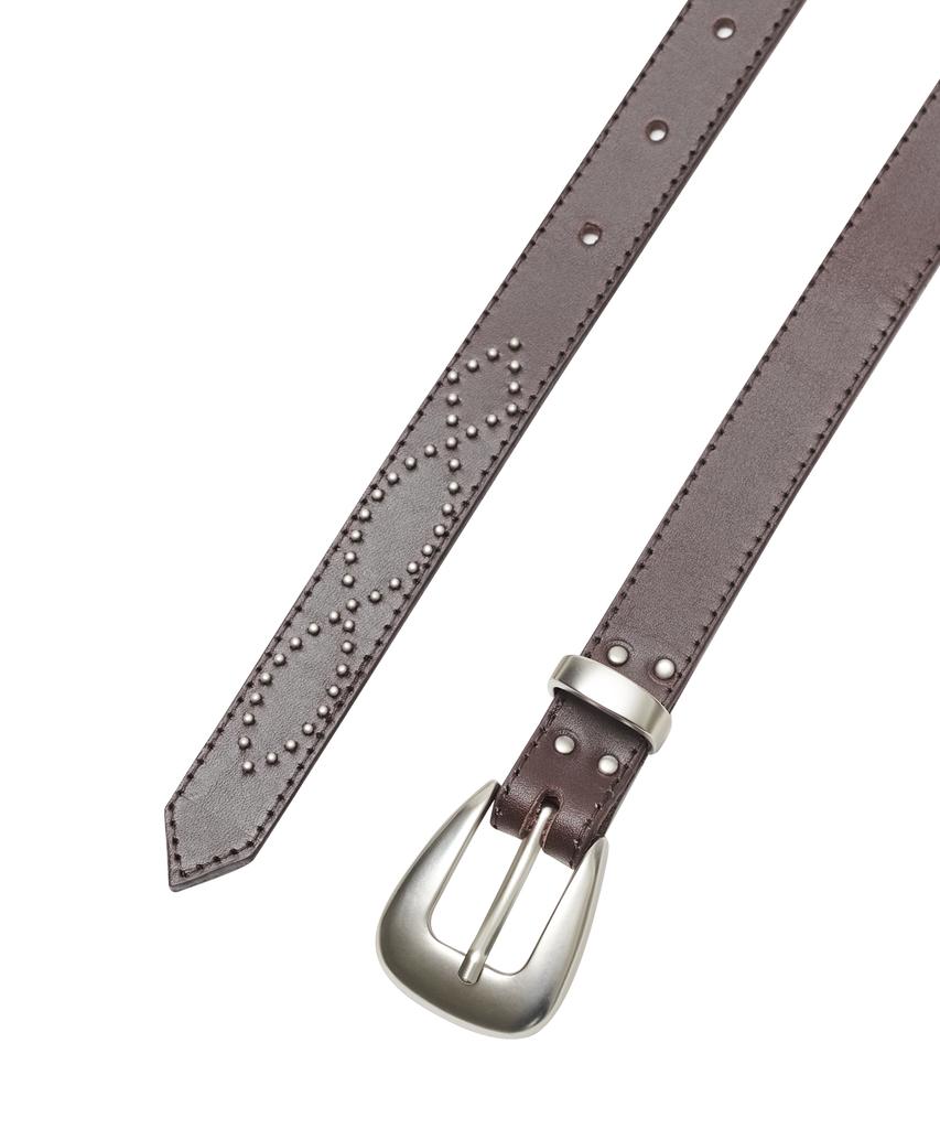 Depeugameoncheu Leather Stud Belt [2Color]