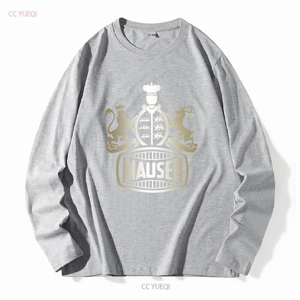 Mauser Feuerwaffen T-Shirt Deutsche Waffen k98 WW1 WW2 Logo Herren Waffe Deutschland lang- oder kurzärmlig Vintage Gewaschen homme