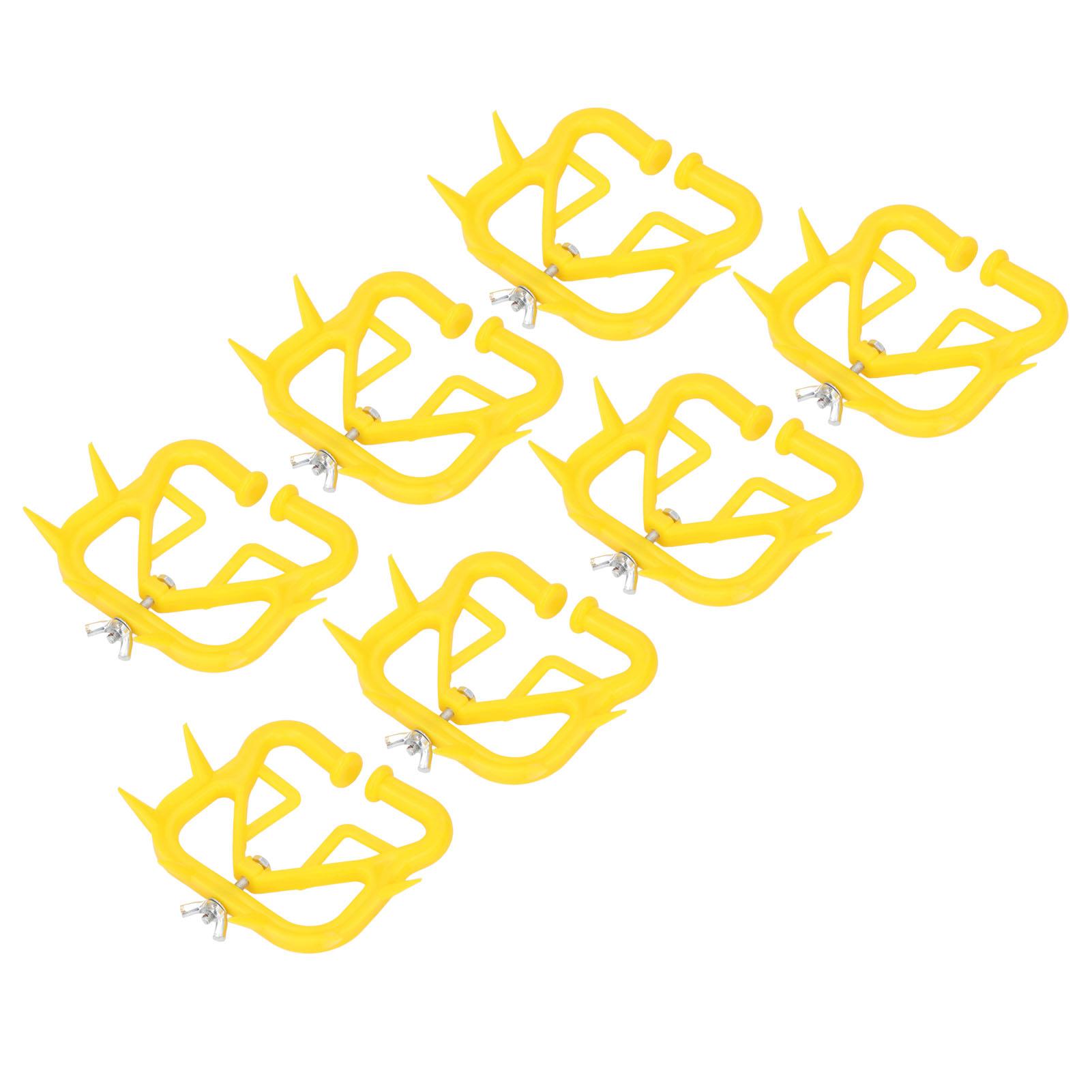 

20PCS Calf Weaner Farm Livestock Animal Weaner Weaning Tool for Calf Cattle Prevent Sucking Cow Nose Thorn Yellow