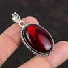 Pandantiv labradorit de foc roșu Pandantiv lucrat manual cu piatră prețioasă Pandantiv din argint 925 bijuterii labradorit naturală Cadou pentru el Pandantiv de designer