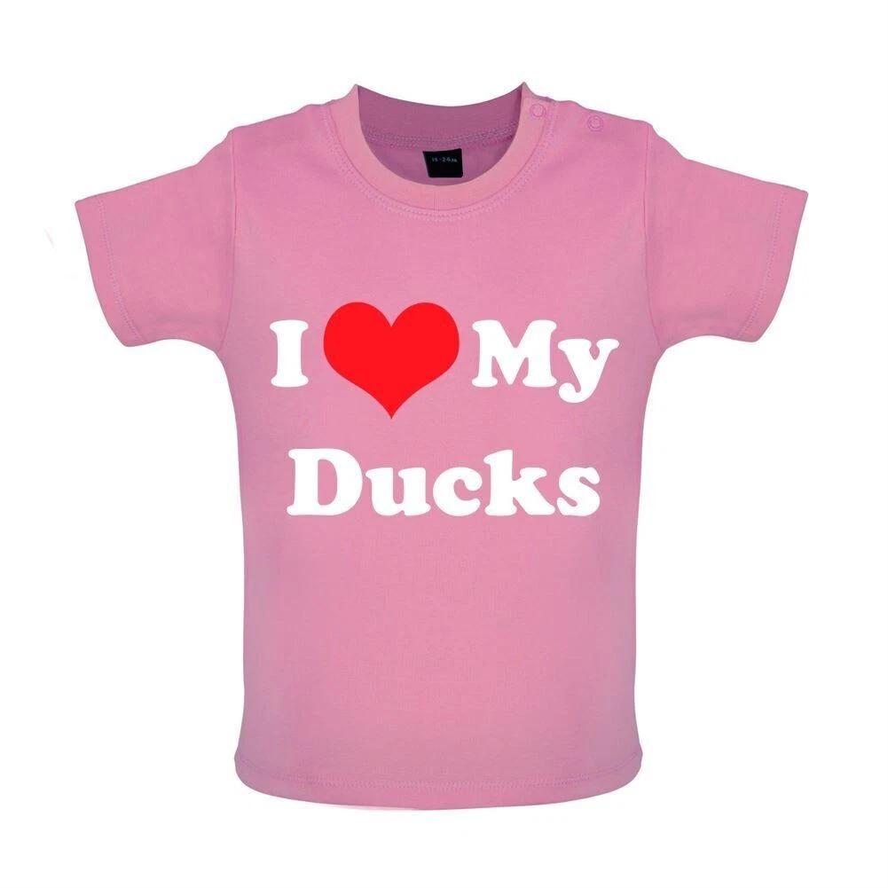 I Love My Ducks - Kids T-Shirt Tees Top - Funny Duck Animal Mallard Animals Food 120