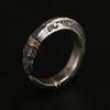 925 Silver Men's Ancient Spearhead Open Ring Handmade Trendy Index Finger Accessory