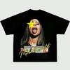 The Scientist Street Hip Hop TShirt Classic Big Face Print Crew Neck Short Sleeve Unisex Women Top Y2K Harajuku Street Cotton Tees