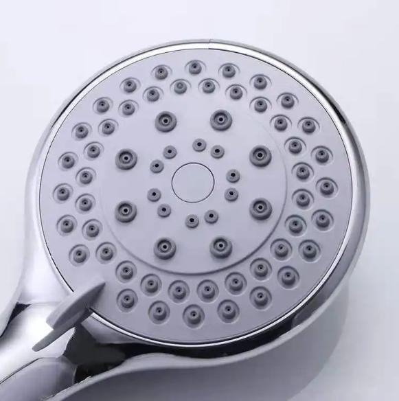 FYASSI Factory Wall-Mounted ABS Plastic Shower Head High Pressure Handheld 5 Nozzles Chrome Stainless Steel Rainfall