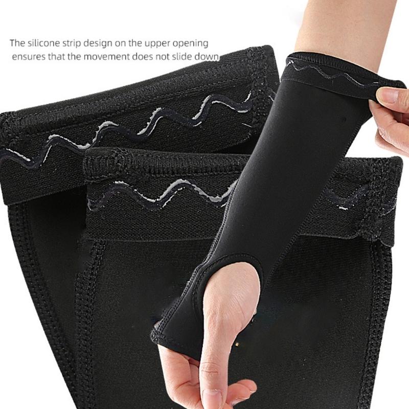 1Pair Volleyball Arm Sleeves With Forearm Pad And Thumb Hole Unisex Outdoor Sports Arm Protectors Sleeve for Men Women