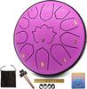 6 Inch 11 Notes Steel Tongue Drum, Glucophone Ethereal Percussion Instrument Music Drum For Yoga Meditation