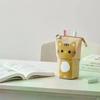 Retractable Pencil Case Kawaii DIY Printed Pen Case Large Capacity Pen Holder Stationery Storage Pencil Bag