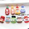 9Pcs/set Mini Seasoning Bottle Miniatures Cute DIY Food Toy  Hairpin Jewelry