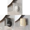 Abs Material Toothbrush Holder Wall Mount With No Drilling For Bathroom Storage