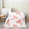 Cartoon Axolotl Blanket Kawaii Ocean Animal Throw Blankets for All Season Seaweed Aquarium Soft Flannel Sofa Blanket for Kids