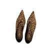 Flat bottom black pointed single shoes women's shoes 2025 new spring retro suede French leopard print light mouth commuter shoes