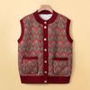 YUZHAOLIN Women's Plus Velvet Warm Vest for Elderly