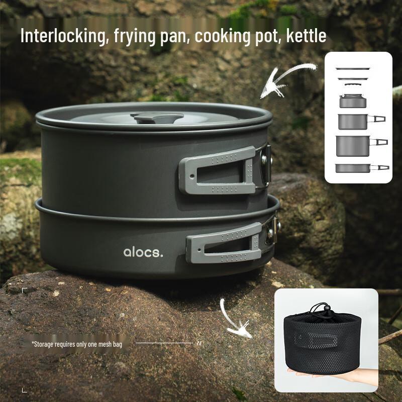Ailuoke Portable Foldable Camping Cookware Set