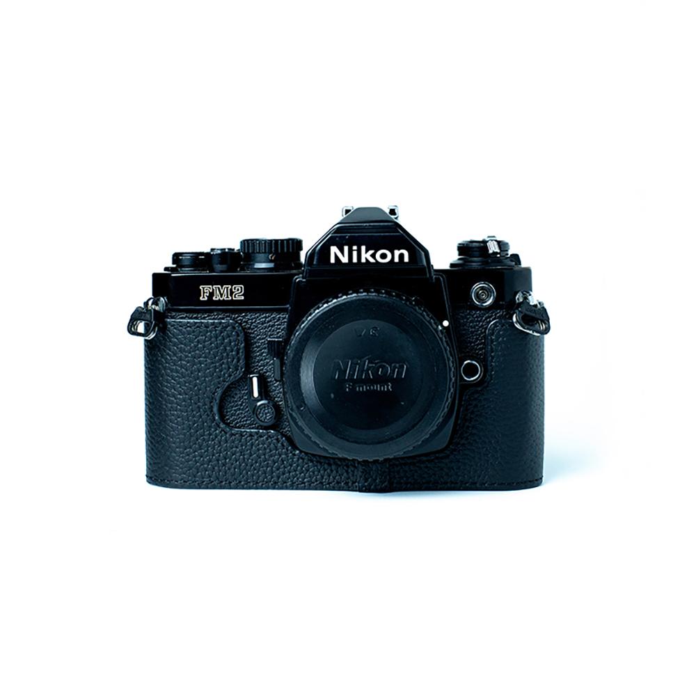 For Nikon FM2/FE2 Case Genuine Real Leather Half Cover Bag Case FM2/FE2 Case Handmake Leather Camera Bag Photography Accessories