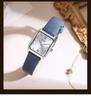 Gedi Women's Square Dial Leather Strap Quartz Waterproof Watch