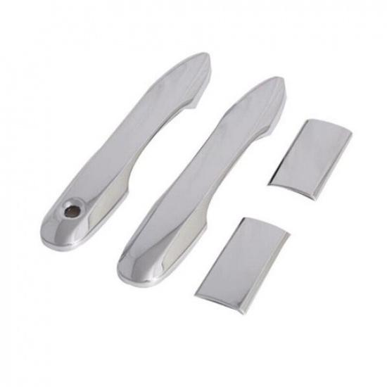 4Pcs Chrome Side Exterior Door Handle Cover Trim Fit For Toyota HIACE 2019-2022<