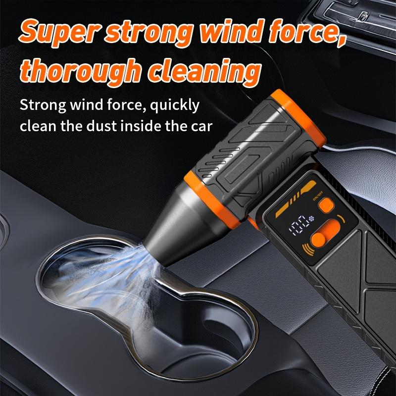 Powerful Turbo Jet Fan, Cordless Dust Blower with LED Display and BatteryIndicator. Strong Airflow Brushless Motor,8000mAh Large