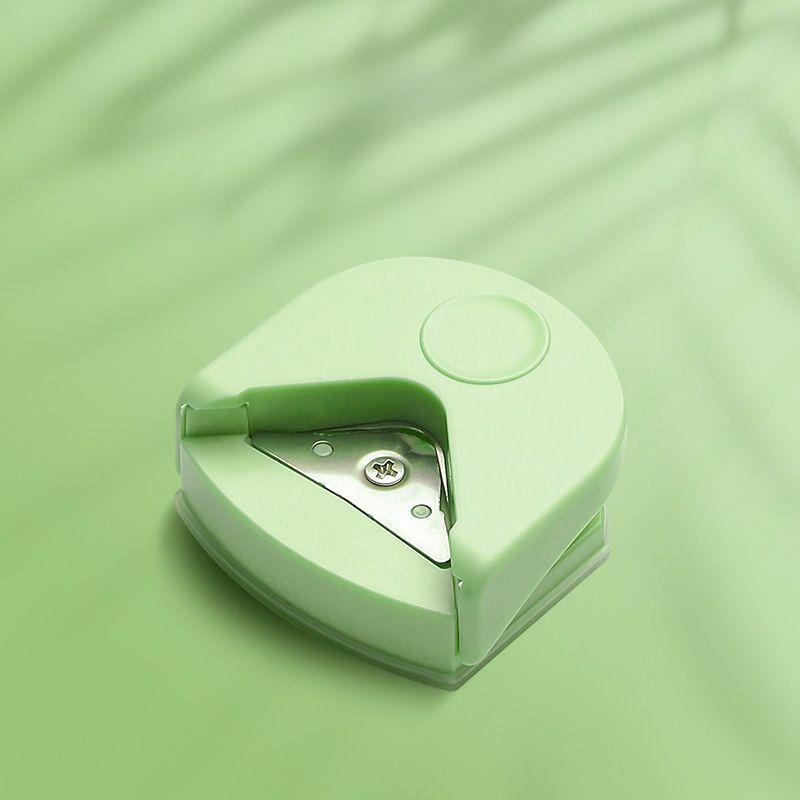 Mini Circle Cutter Button Maker Corner Round Machine Corner Punching Portable Paper Cutter Card Photo Cutting (Green,1pc) зелёный