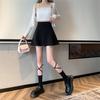 2026 Summer Women's High Waist Plus Size Anti-Exposure A-Line Black Bodycon Skirt