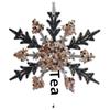 1/2PCS Acrylic Wreath Snowflake Bellring Pendant Crystal Christmas Decorations Xmas Tree Hanging Ornament