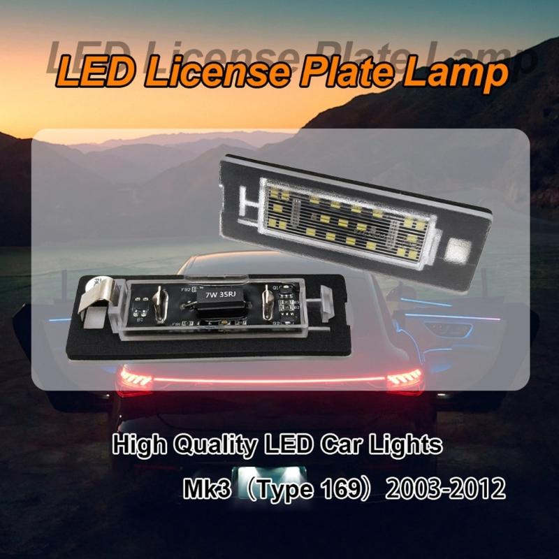 Auto Accessories for Panda MK3 Type 169 2003-2012 LED Number License Plate Light 71734797 License Plate Lamp Replacement