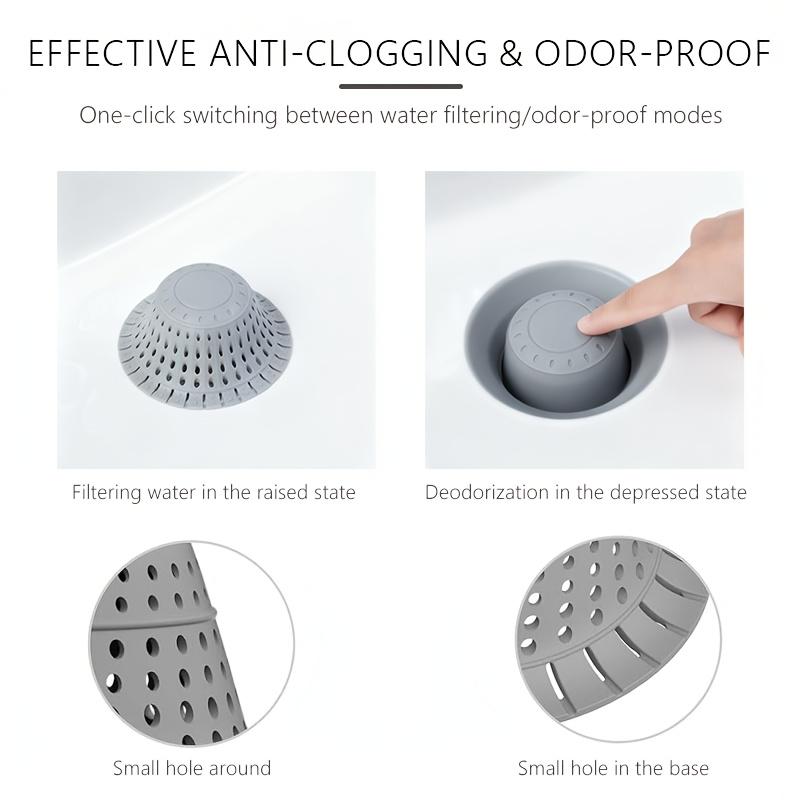 1 Stück Badewannenabfluss Haarfänger, Hochwertiger Silikon Duschhaarfänger, Faltbarer Haarschutz Geeignet für Pop-Up & Duschen