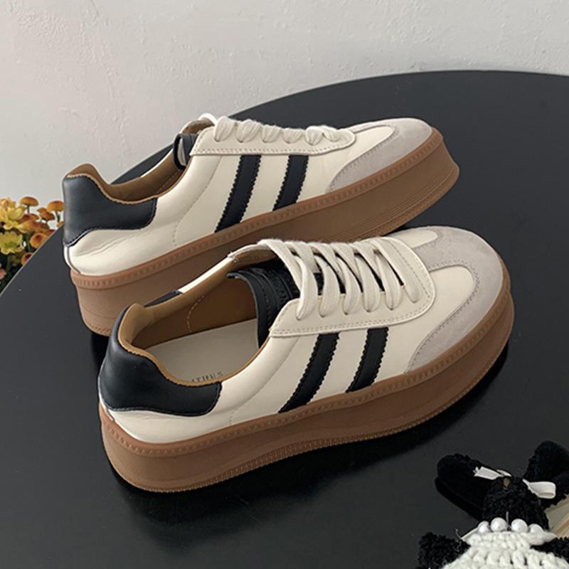 

Dexun обувь женская новая обувь на платформе универсальная ретро обувь Форреста Гампа повседневная спортивная обувь для скейтборда 40 бежевый