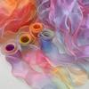 10Yards Wave Edge 6cm Wide Gift Wrapping Gradient Sewing Supplies Craft Accessories for Headwear Hat DIY Fishtail Yarn