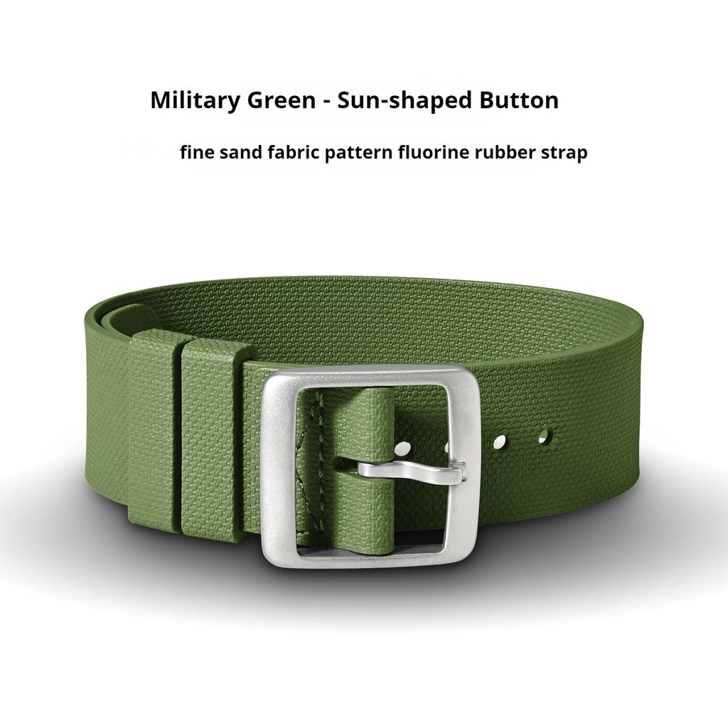20mm 21mm 22mm FKM Universal Fluororubber Watch Strap For Tudor BlackBay Omega Seamaster IWC Longines Rolex Belt Watch Band