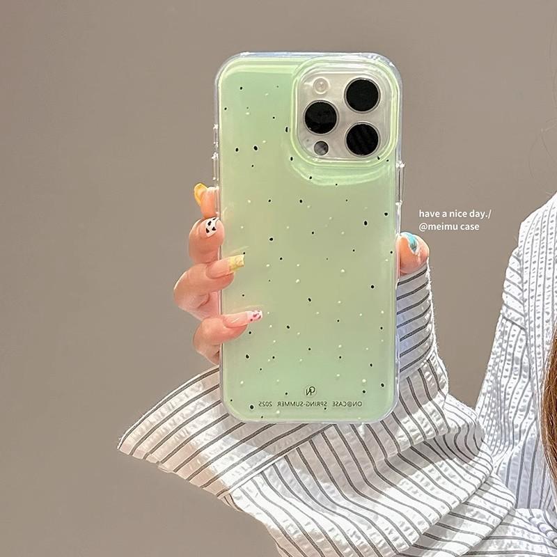 Jelly Color Korean Splash Ink for Apple for Apple 17 Double-layer Mobile Phone Case 16 for IPhone14 Protective Case 15 Women