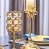 Nordic Crystal Feather Candelabra: Romantic European Dining Table Candlelight Decor