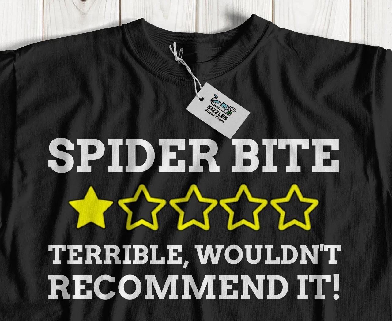 Unisex Funny Spider Bite T-Shirt, Tarantula Gifts And Goliath Spiders Tee S