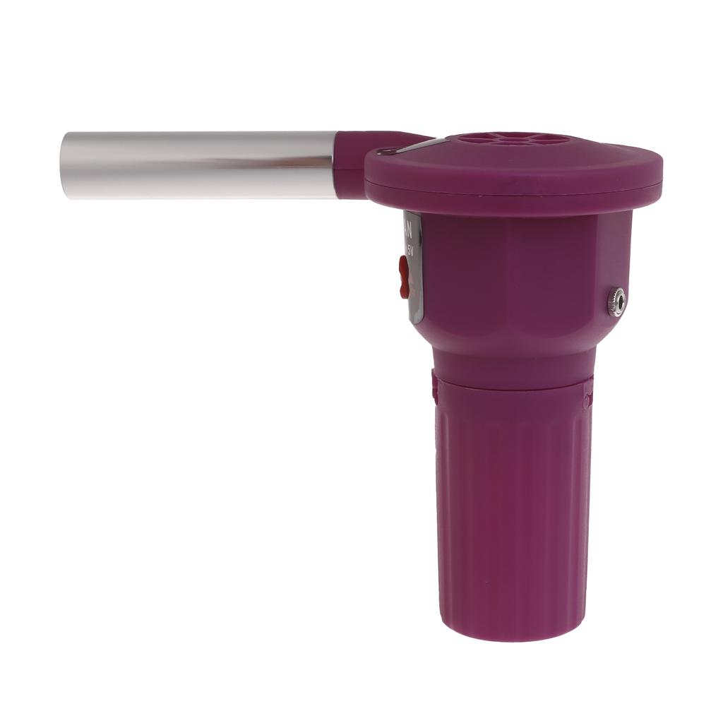 5V Purple USB Powered Air Blower Portable Handheld BBQ Fan with USB Cable Campfire Cooking Tools for Camping Picnic