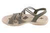 Skechers Reggae Slim - Turn It Up, Womens green Sandals