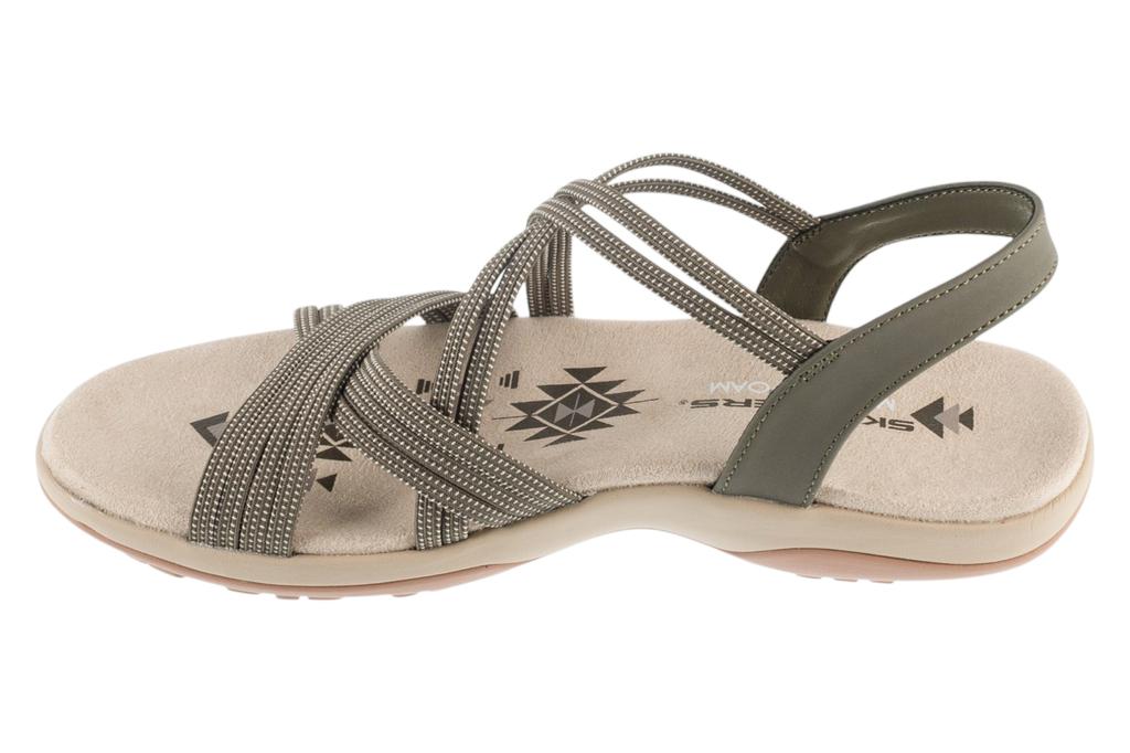 Skechers Reggae Slim - Turn It Up, Womens green Sandals