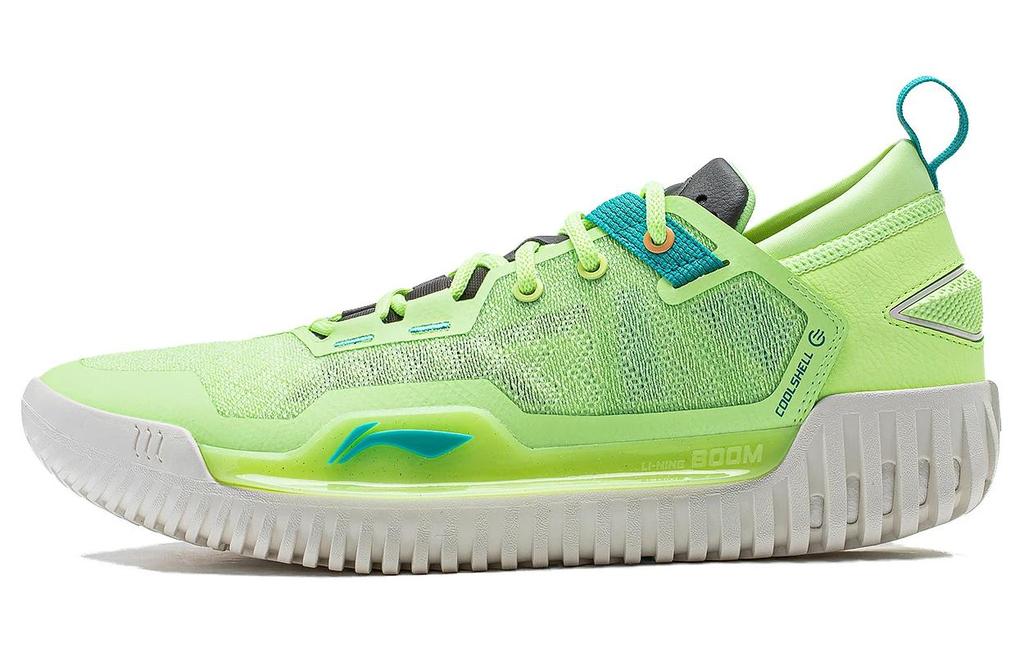 Li Ning BadFive 3 Low Cushioning Slip Resistant Low top Basketball Shoes Men's Fluorescent Ice Yellow ABFU005-2