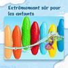 Crayons de couleur - yplus - cacahuètes - non toxiques - 12 couleurs - pour enfants de 1 à 4 ans