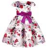 Kids Girls Bow Girl Party Princess Dresses Children Ball Gown Costume Festival Host Children Dress