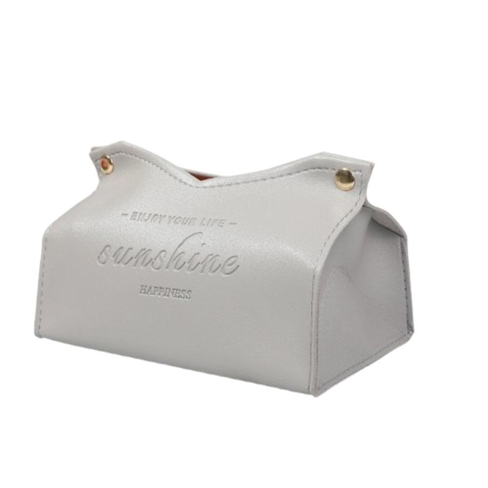 Solid Color Napkin Holder Multi-purpose Tissue Paper Storage Bag Dustproof Tissue Box  Desktop