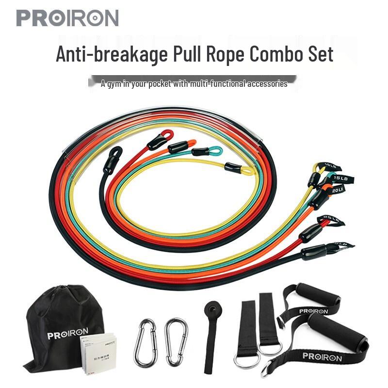PROIRON 12-Piece Resistance Band & Pull Rope Set