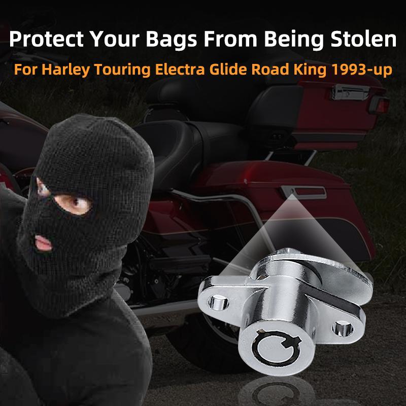 4 Keys Hard Saddlebag Locks Set Motorcycle Parts For Harley Touring Road Glide Road King Electra Glide FLHR FLHT 1993-2013