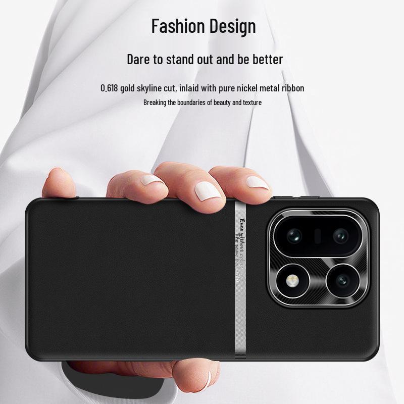 OnePlus 15 Liquid Leather Waistline Case - High-End, Durable, Simple Business Design