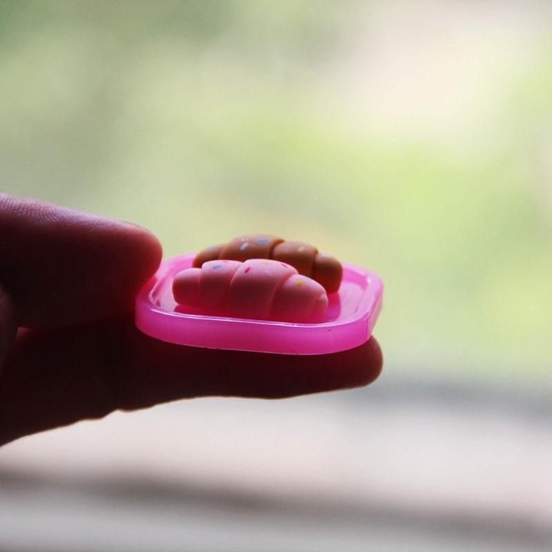 Mini tacka do zabawy jedzeniem Silikonowa forma do DIY Spersonalizowana okrągła breloczek Kolczyk Zawieszka Forma do jedzenia Napojów Biżuteria Narzędzie