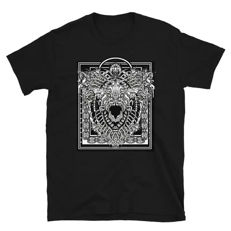 Unisexs Black Esoteric T Shirt Mystical Symbol Design Trending Fashion